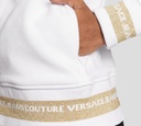 Versace Jeans Coture - HOODIE CON CIERRE FRONTAL DORADO Y MAXILOGO SOBRE LA ESPALDA