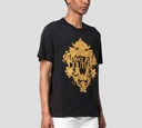 Versace Jeans Couture - FRANELA CON ESTAMPADO VJC GARLAND Y CRISTALES AL FRENTE