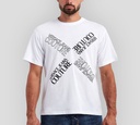 Versace Jeans Couture - FRANELA CUELLO REDONDO CON ESTAMPADO VJC EN FORMA DE "X" FRONTAL