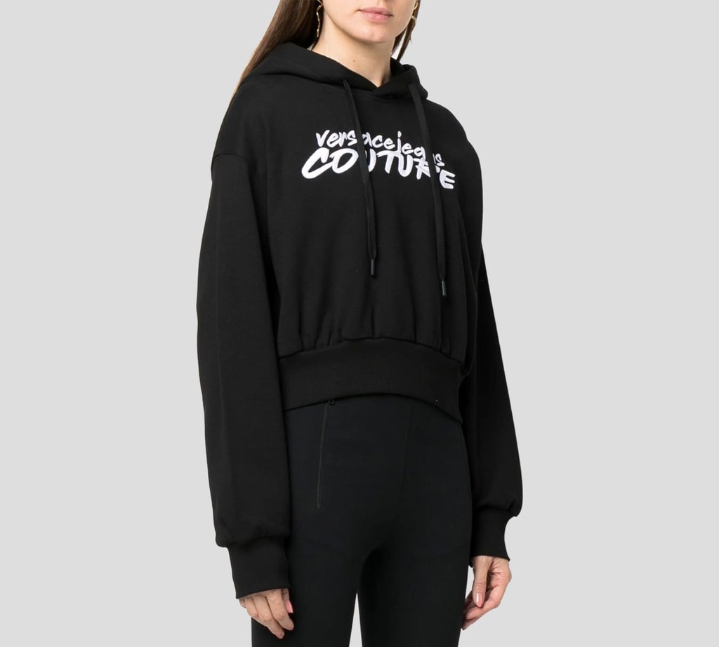 Versace Jeans Couture -HOODIE CON LETRAS VJC BORDADAS SOBRE EL PECHO