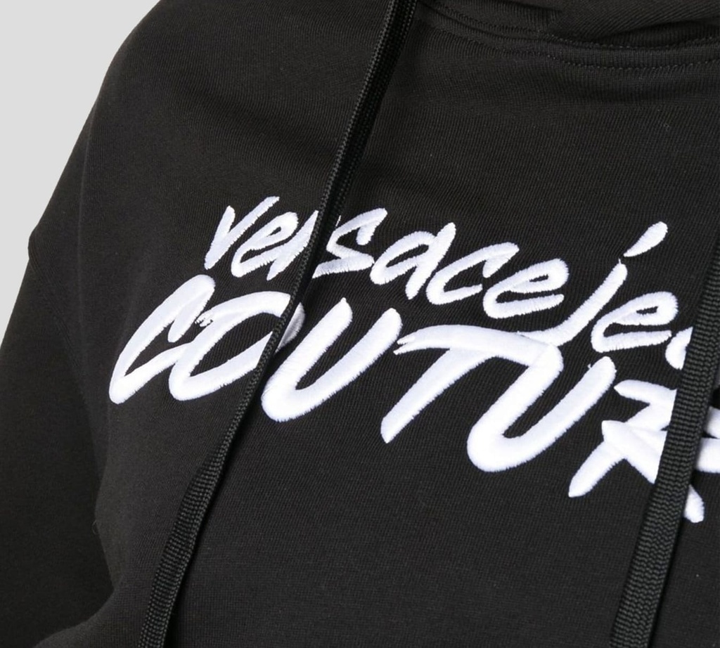Versace Jeans Couture -HOODIE CON LETRAS VJC BORDADAS SOBRE EL PECHO
