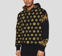 Versace Jeans Couture - SWEATER HOODIE CON ESTAMPADO GARLAND Y DE MONEDAS