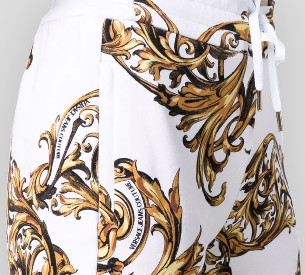 Versace Jeans Couture - JOGER BLANCO CON ESTAMPADO GARLAND