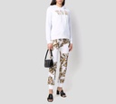 Versace Jeans Couture - JOGER BLANCO CON ESTAMPADO GARLAND