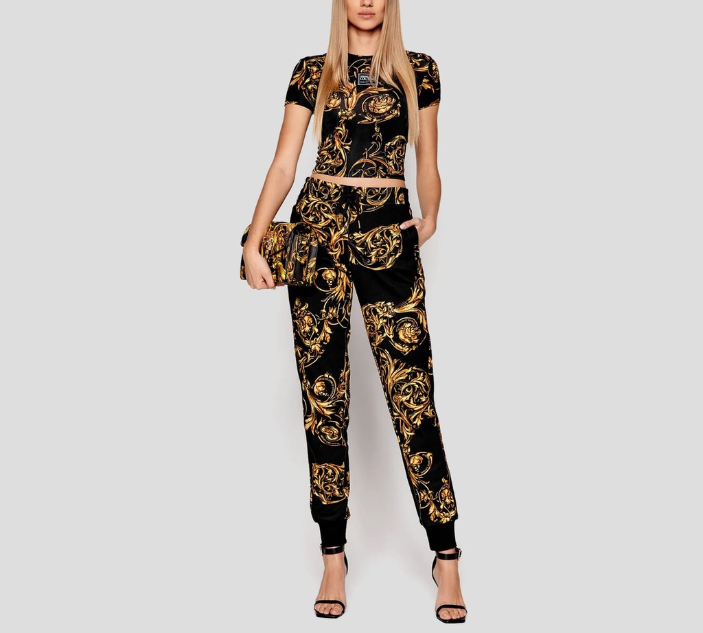 Versace Jeans Couture - JOGER CON AJUSTABLE A LA CINTURA Y ESTAMPADO GARLAND