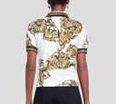 Versace Jeans Couture - POLO CON ESTAMPADO GARLAND Y FIRMA VJC SOBRE EL CUELLO