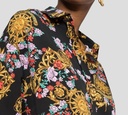 Versace Jeans Coutre - BLUSA MANGA LARGA ABOTONADA AL FRENTE CON ESTAMPADO GARLAND FLOREADO