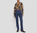 Versace Jeans Coutre - BLUSA MANGA LARGA ABOTONADA AL FRENTE CON ESTAMPADO GARLAND FLOREADO