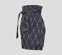 Elisabetta Franchi - SHORT CON CINTURON DE TELA