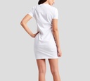 Versace Jeans Couture - VESTIDO DE ALGODÓN MANGA CORTA CON LOGO VJC FRONTAL TORNASOLADO