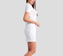 Versace Jeans Couture - VESTIDO DE ALGODÓN MANGA CORTA CON LOGO VJC FRONTAL TORNASOLADO