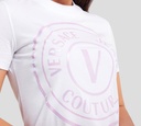 Versace Jeans Couture - VESTIDO DE ALGODÓN MANGA CORTA CON LOGO VJC FRONTAL TORNASOLADO