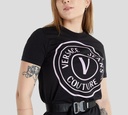 Versace Jeans Couture - VESTIDO DE ALGODÓN MANGA CORTA CON LOGO VJC FRONTAL TORNASOLADO