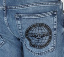 Versace Jeans Couture - JEANS CON RUEDOS RASGADOS Y LOGO ESTAMPADO SOBRE BOLSILLO TRASERO
