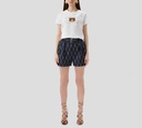 Elisabetta Franchi - SHORT CON CINTURON DE TELA