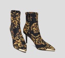 Versace Jeans Couture - BOTÍN STILETTO CON ESTAMPADO GARLAND Y PUNTA METÁLICA