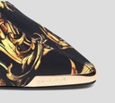 Versace Jeans Couture - BOTÍN STILETTO CON ESTAMPADO GARLAND Y PUNTA METÁLICA