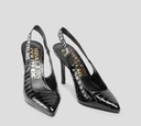 Versace jeans couture - STILETTO MULES PATENTES CON BANDA ELÁSTICA AL TALÓN