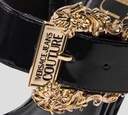 Versace Jeans Couture - SANDALIAS PUNTA CUADRADA CON AMARRE AL TALÓN Y HEBILLA DORADA LATERAL
