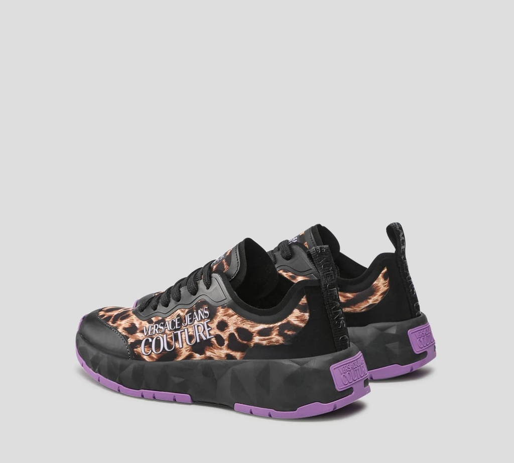 Versace Jeans Couture - SNEAKER DE ANIMAL PRINT CON SUELA POLIÉDRICA