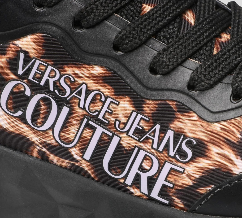 Versace Jeans Couture - SNEAKER DE ANIMAL PRINT CON SUELA POLIÉDRICA