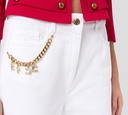 Elisabetta Franchi - PANTALONES DE JEANS CON CADENA
