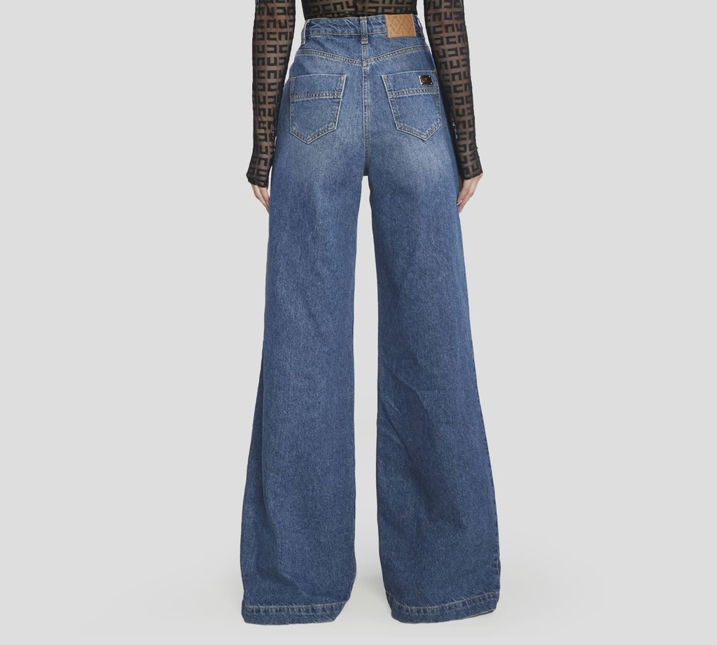 Elisabetta Franchi - PANTALONES BLUE JEANS DENIM D3