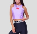 Versace jeans Couture - CROP TOP DEPORTIVO DE LYCRA SIN MANGAS
