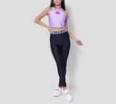 Versace jeans Couture - CROP TOP DEPORTIVO DE LYCRA SIN MANGAS