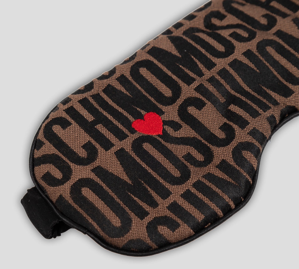 Moschino - KIT DE ZAPATILLAS Y MASCARILLA DE VIAJE EN BOLSA TULA