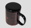 Moschino - TAZA CON TAPA ESTAMPADA CON LOGO