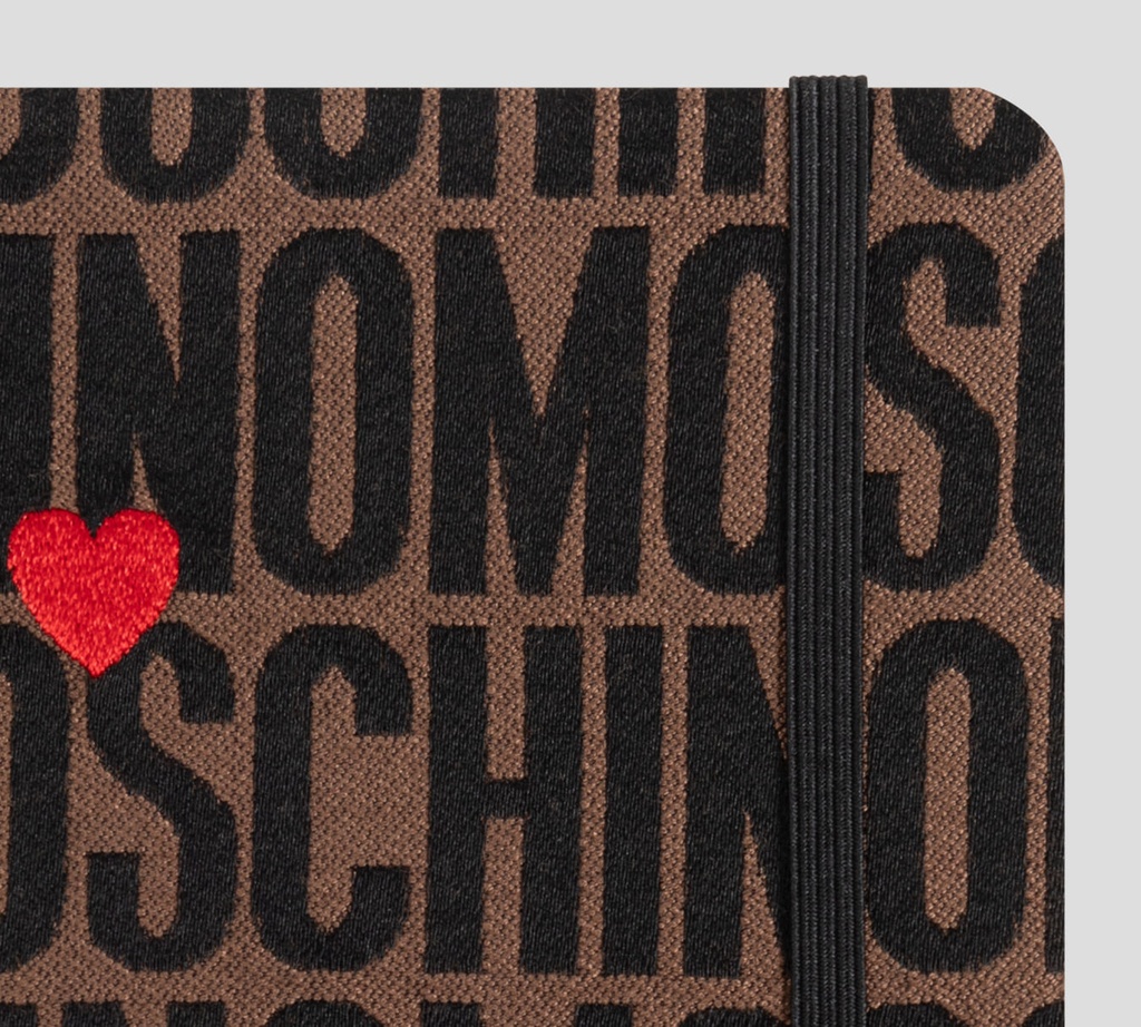 Moschino - LIBRETA DE HOJAS BLANCAS PARA NOTAS CON FUNDA