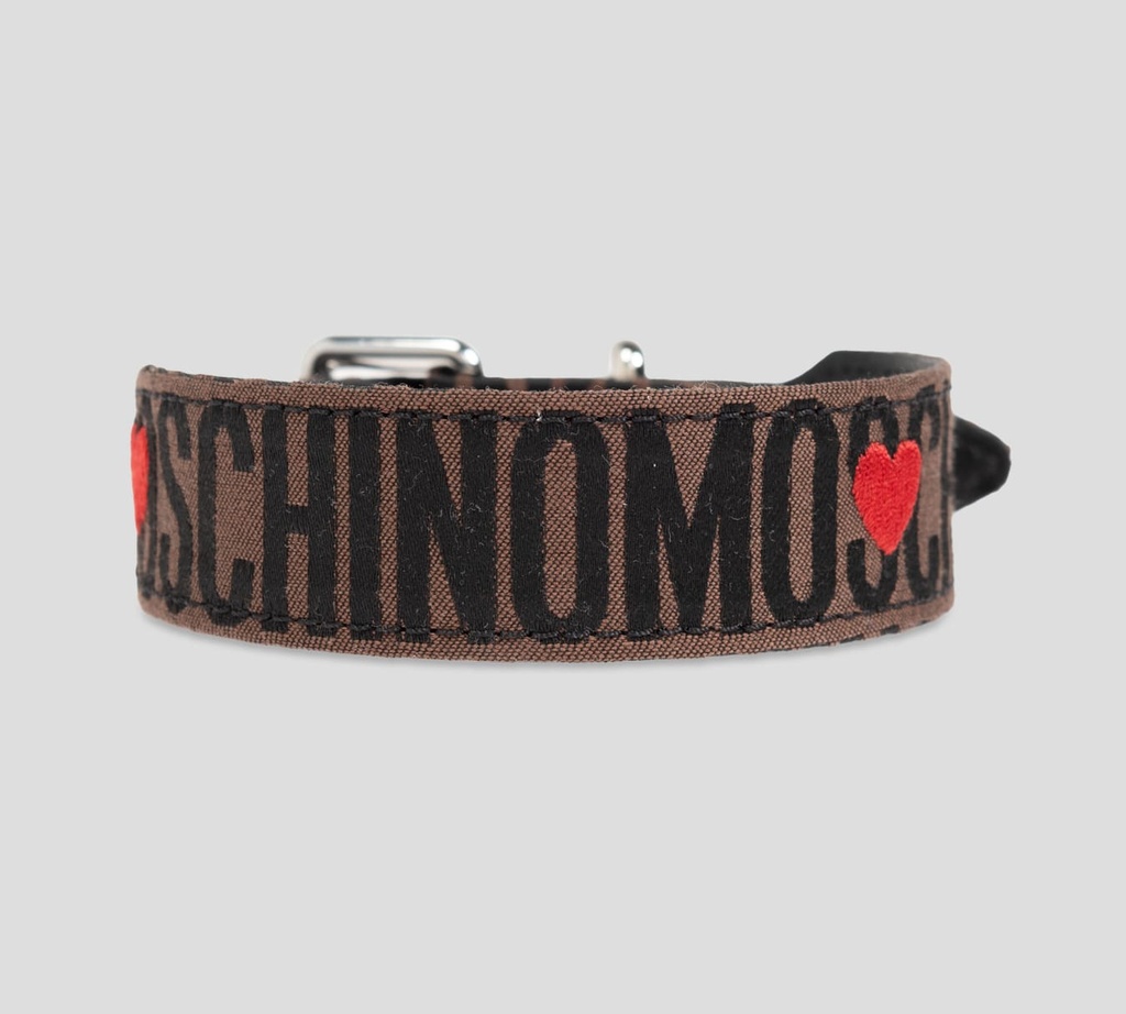 Moschino - COLLAR DE CUERO PARA MASCOTAS