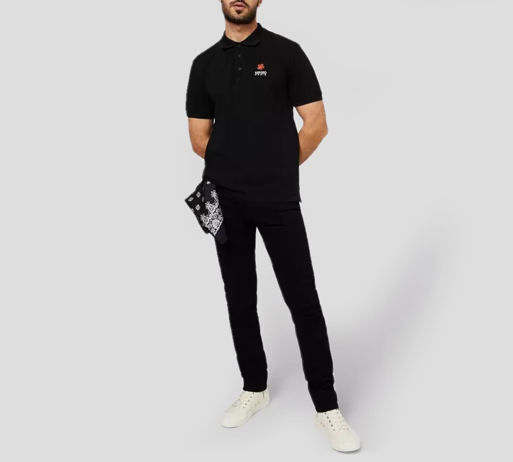 Kenzo - POLO CON LOGO K-PARIS BORDADO SOBRE EL PECHO BORDADO