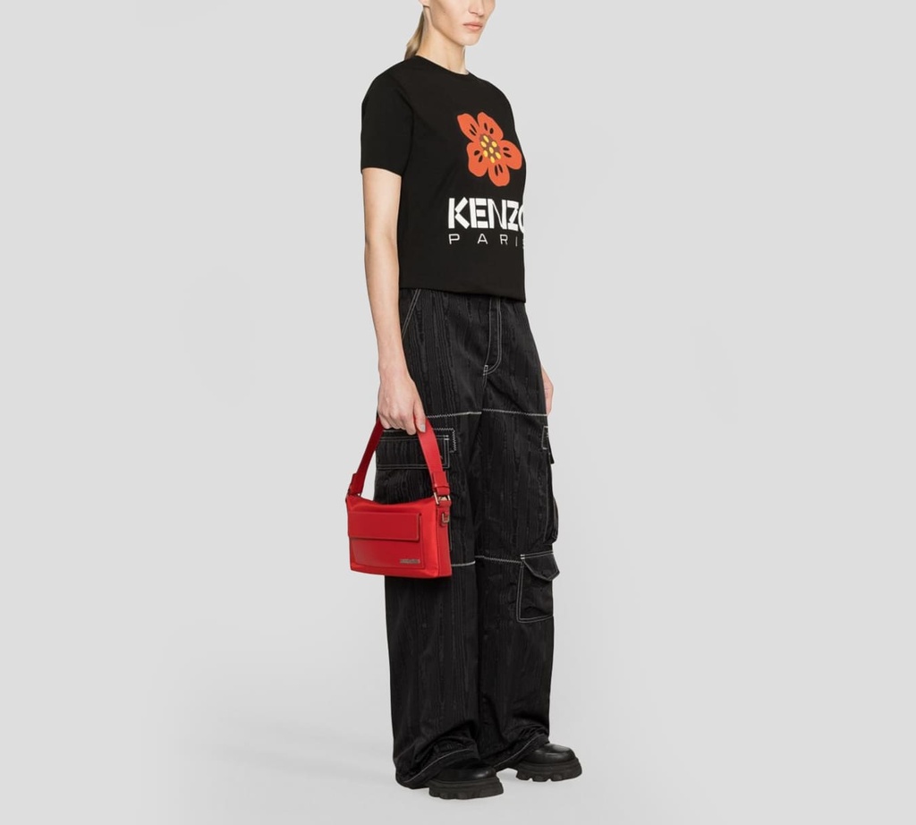 Kenzo - FRANELA CUELLO REDONDO CON FLOR ESTAMPADA AL FRENTE