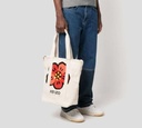 Kenzo - SHOPPING BAG CUADRADA CON LOGO K-PARIS BORDADO Y ESTAMPADO