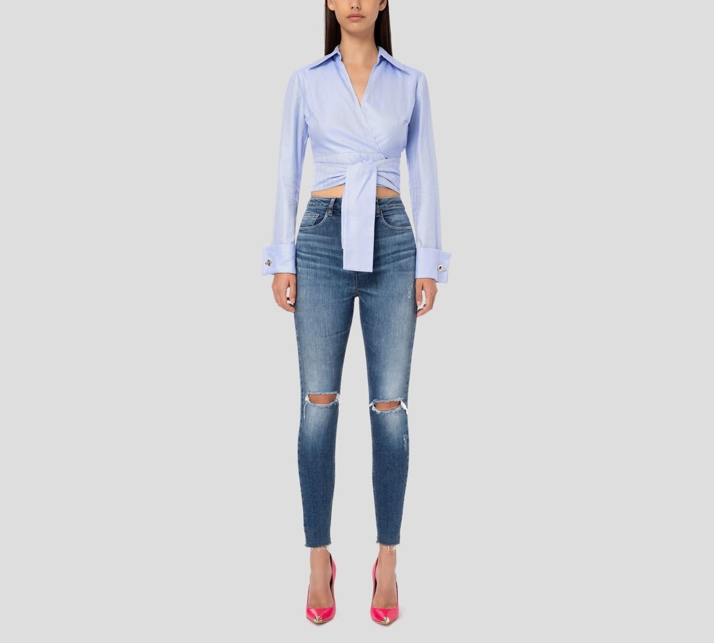 Elisabetta Franchi - PANTALONES BLUE JEANS DENIM