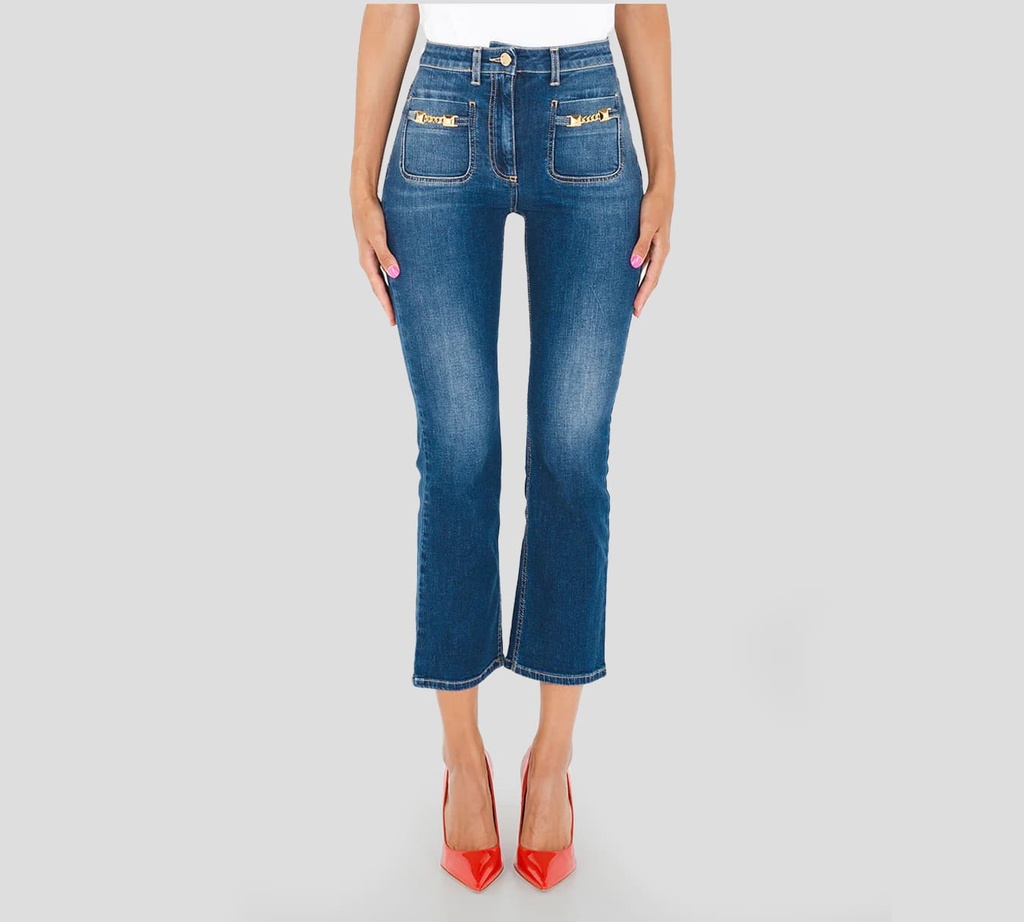Elisabetta Franchi - JEANS AZUL DENIM 280