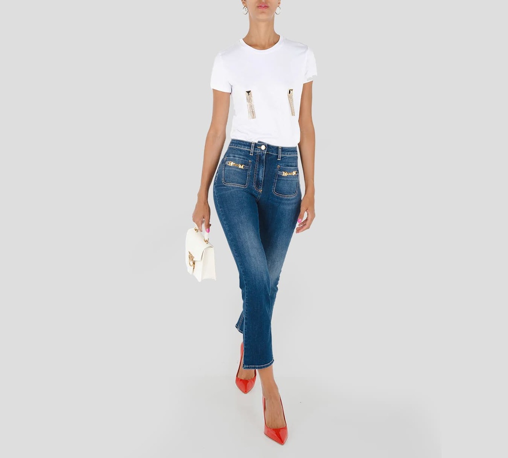 Elisabetta Franchi - JEANS AZUL DENIM 280