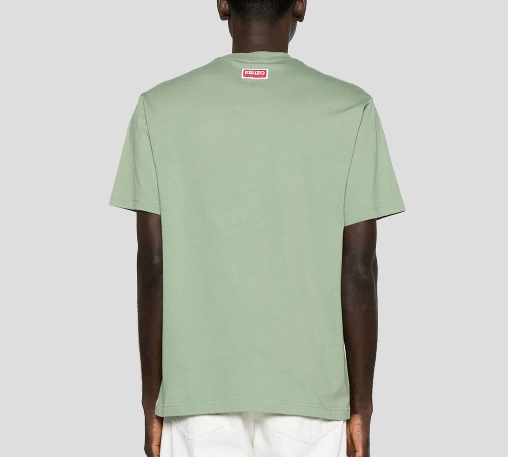 Kenzo - FRANELA CUELLO REDONDO CON ESTAMPADO DE ELEFANTE FRONTAL
