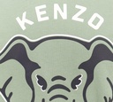 Kenzo - FRANELA CUELLO REDONDO CON ESTAMPADO DE ELEFANTE FRONTAL