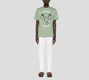 Kenzo - FRANELA CUELLO REDONDO CON ESTAMPADO DE ELEFANTE FRONTAL