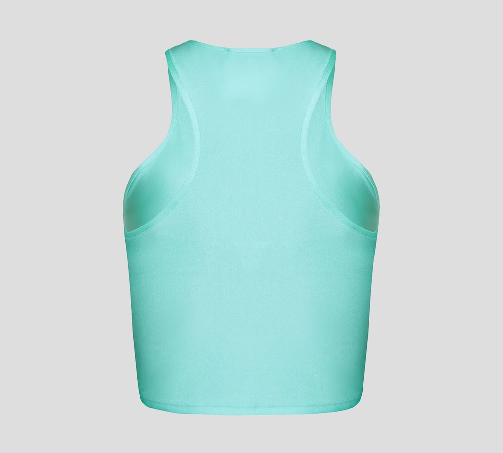 Versace Jeans Couture - CROP TOP DEPORTIVO DE LYCRA SIN MANGAS
