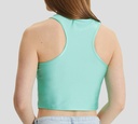 Versace Jeans Couture - CROP TOP DEPORTIVO DE LYCRA SIN MANGAS