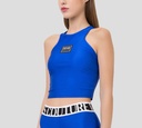 Versace jeans Couture - CROP TOP DEPORTIVO DE LYCRA SIN MANGAS