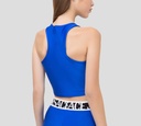 Versace jeans Couture - CROP TOP DEPORTIVO DE LYCRA SIN MANGAS