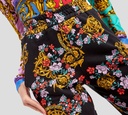 Versace Jeans Couture - MONO CON RUEDOS ARRUCHADOS  Y ESTAMPADO GARLAND FLOREADO