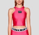 Versace Jeans Couture - CROP TOP DEPORTIVO EN TELA                                            DE LYCRA SIN MANGAS