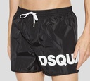 Dsquared2 - SHORT DE PLAYA MIDI CON LOGO EN BLANCO