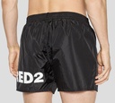Dsquared2 - SHORT DE PLAYA MIDI CON LOGO EN BLANCO